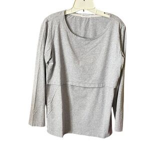 Small Show nursing top size L cotton blend top.
